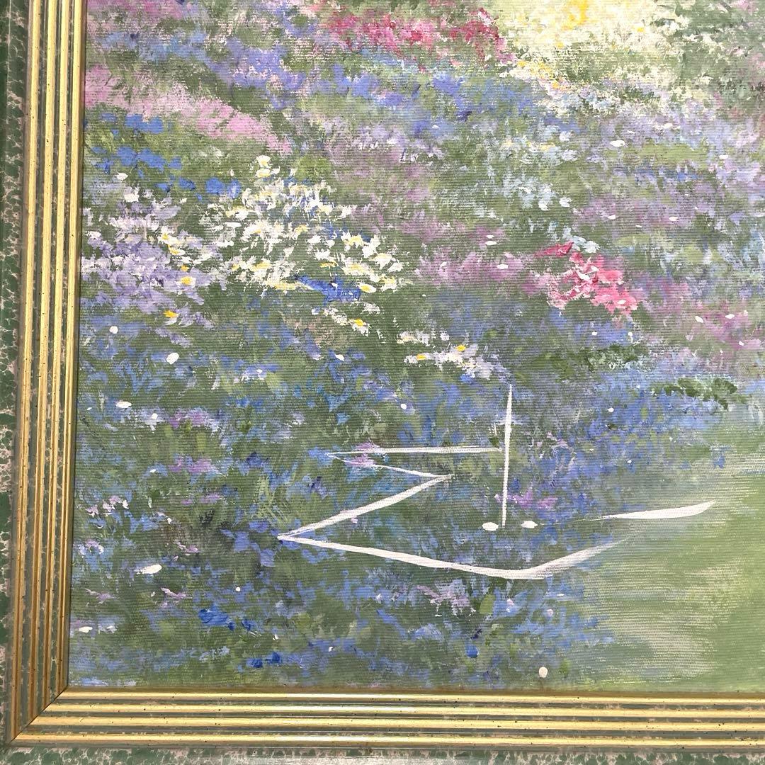 70㎝四方◎イーダ ヴァレッキオ◎額装 絵画◎一点物原画