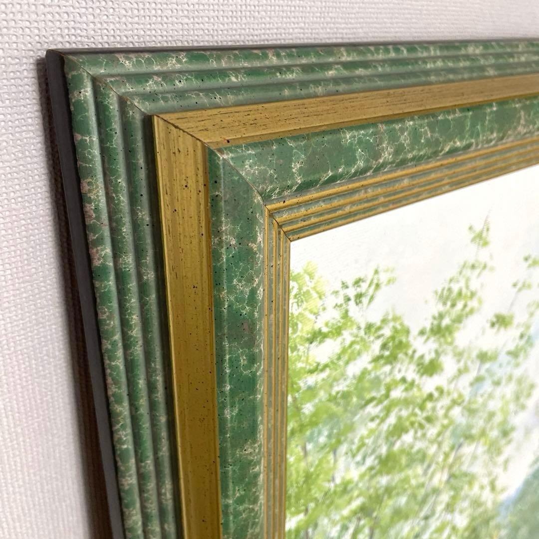 70㎝四方◎イーダ ヴァレッキオ◎額装 絵画◎一点物原画