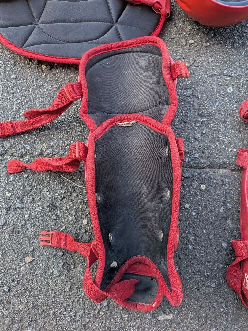 Mizuno キャッチャー用プロテクターセット 赤少年用