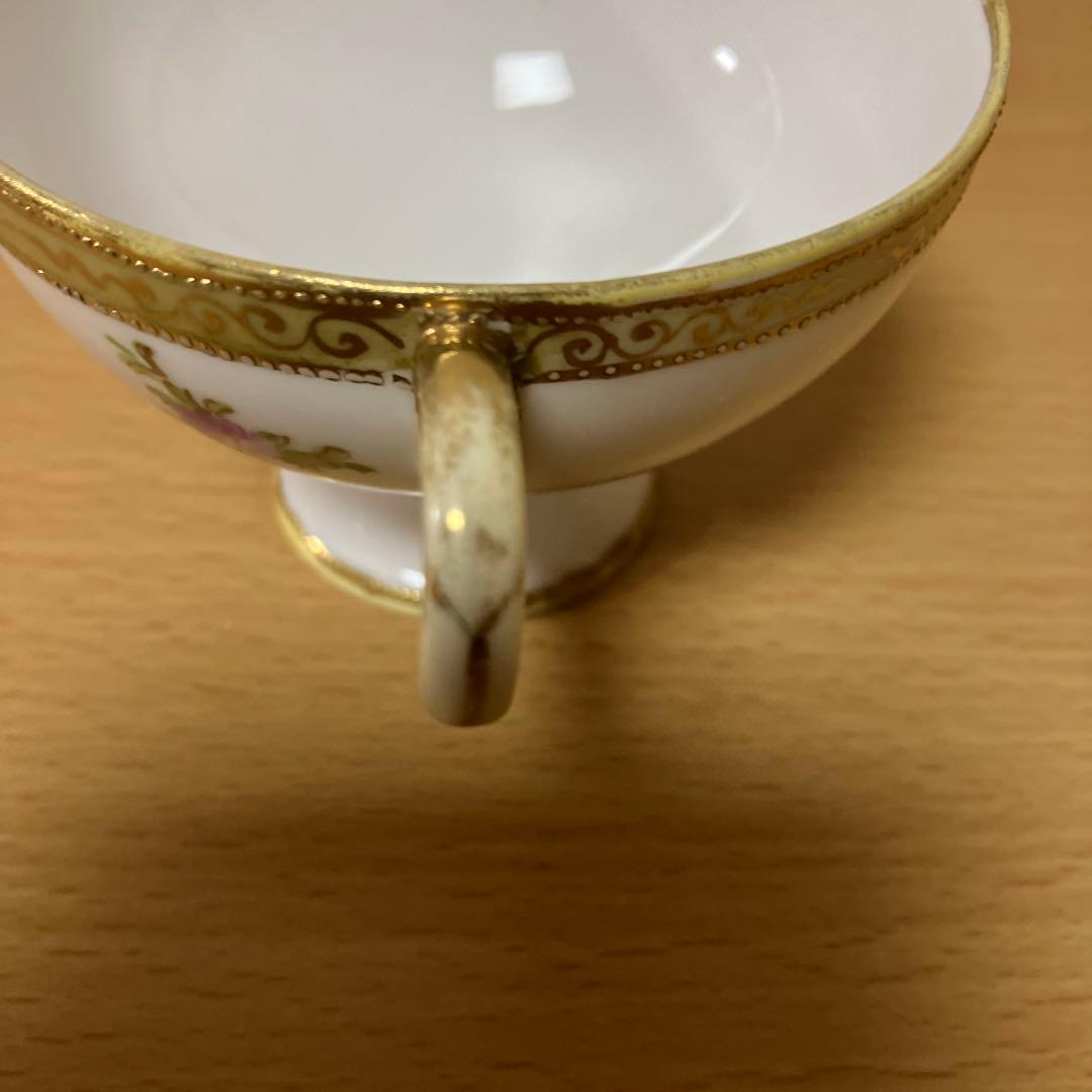 2. オールドノリタケ、マルキ印、金彩カップ＆ソーサー