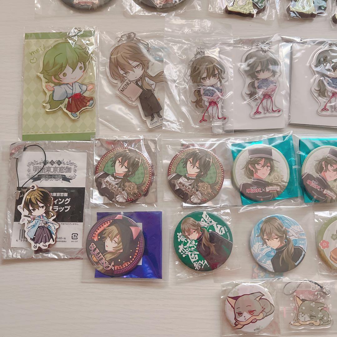 【画像複数枚】 明治東京恋伽　めいこい グッズセット 菱田春草 アクスタ 缶バ