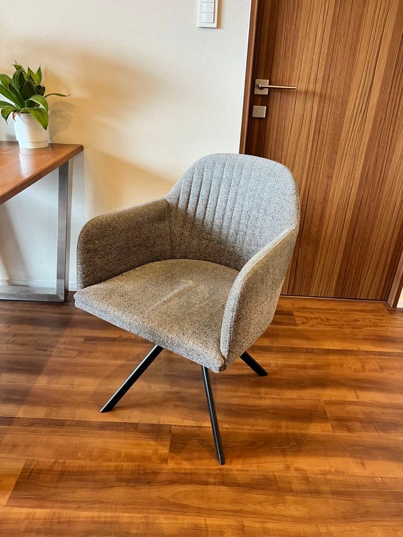 KANADEMONO Fabric Armchair グレー