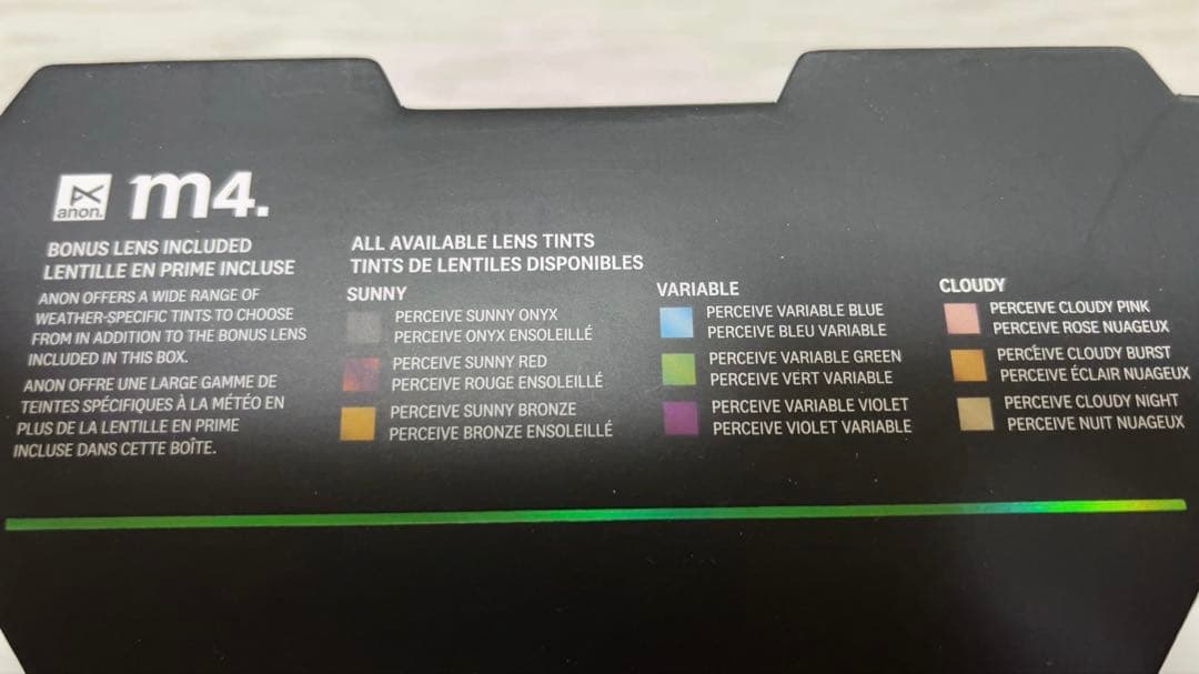 anon m4 ゴーグル