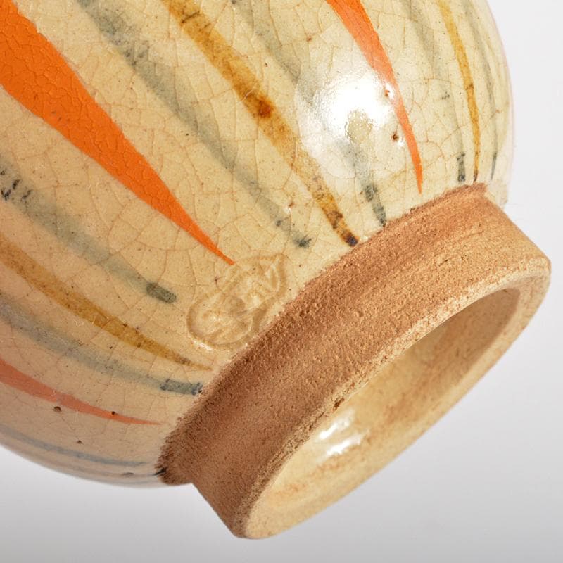 煎茶道具　瀬戸焼　作助窯造　麦わら手汲出し碗　十客　共箱二箱　M　R6611