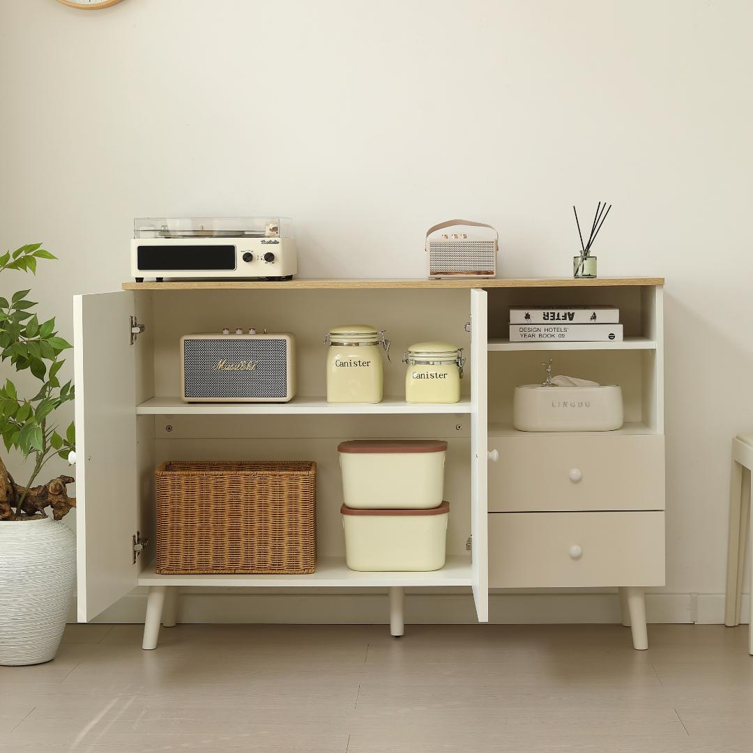 キャビネット サイドボード チェスト 収納棚 北欧おしゃれ 幅118 NxW