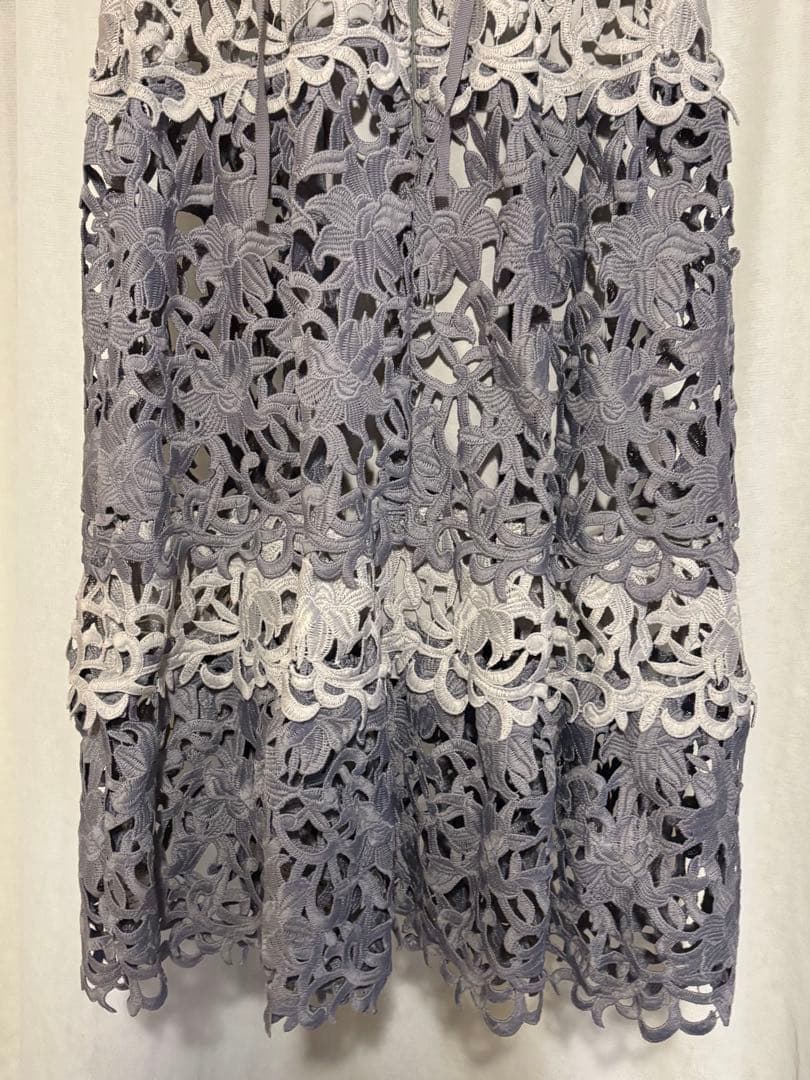 スナイデル SNIDEL カラーブロッキングレースワンピース