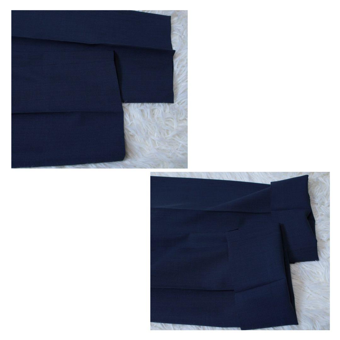 極美品 トゥモローランド DRAGO モヘア混 セットアップスーツ ブルー 48