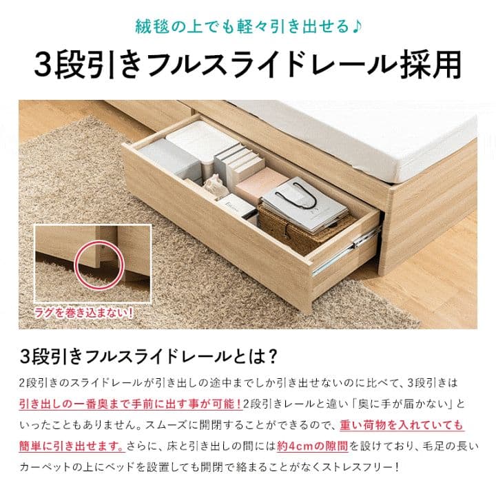 raotoy　ベッド　未開封　2台セット　セミシングルショート