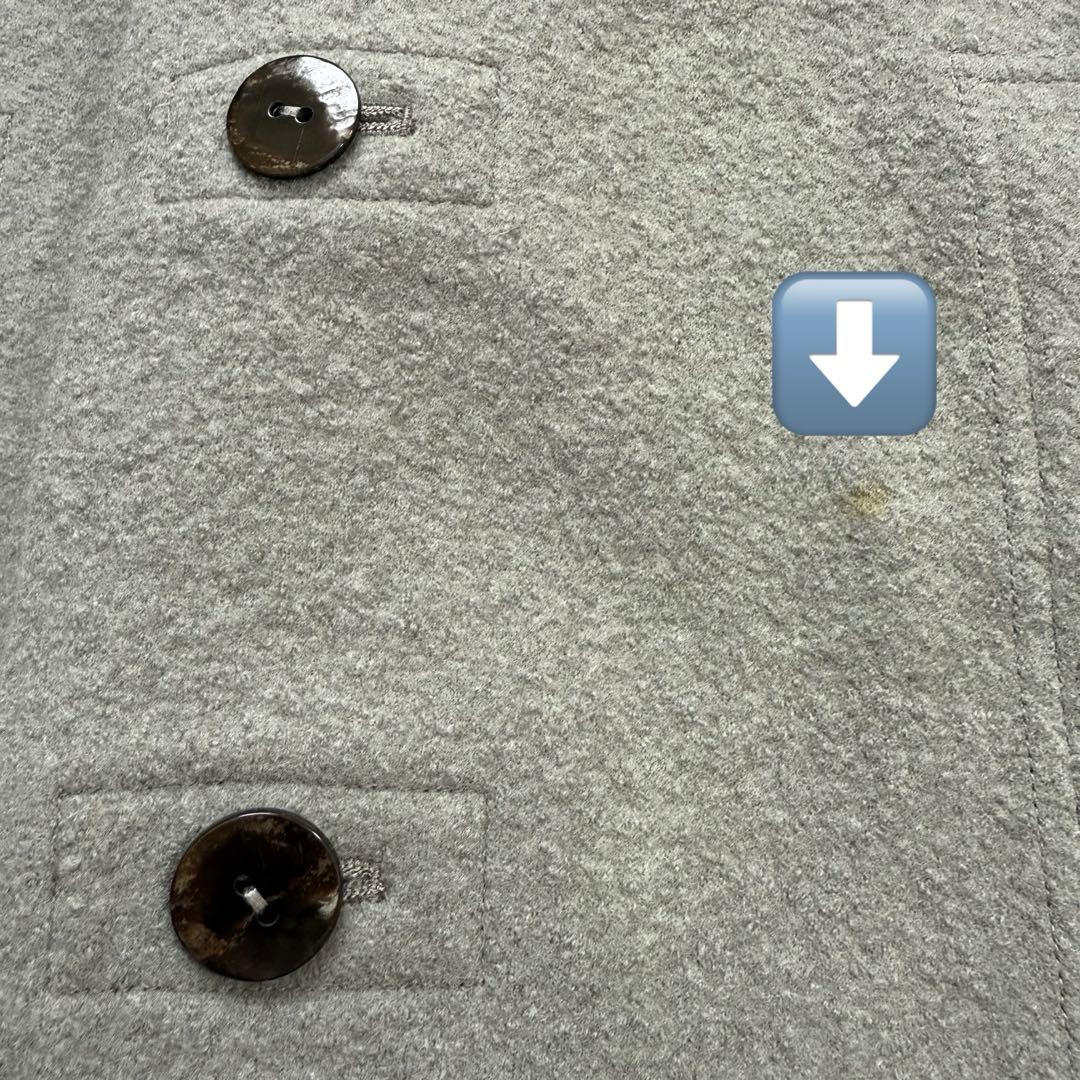 【美品】ヨーガンレール 縮絨ウールコート グレー フェルト地 メンズ可