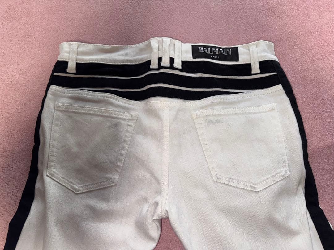 べ*け様 BALMAIN バルマン　ライダースデニ　サイズ32 ￼￼