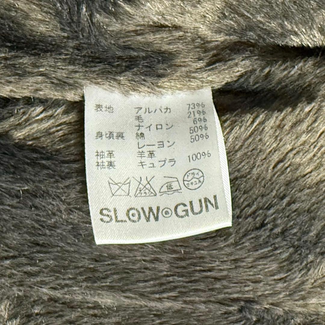 タカ旦那様✨Slow Gun スロウガン 大人のスタジャン アルパカ 羊革 L