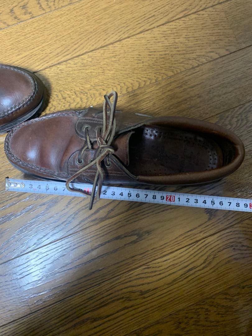 ラルフローレン　デッキシューズ　オールレザー　26cm