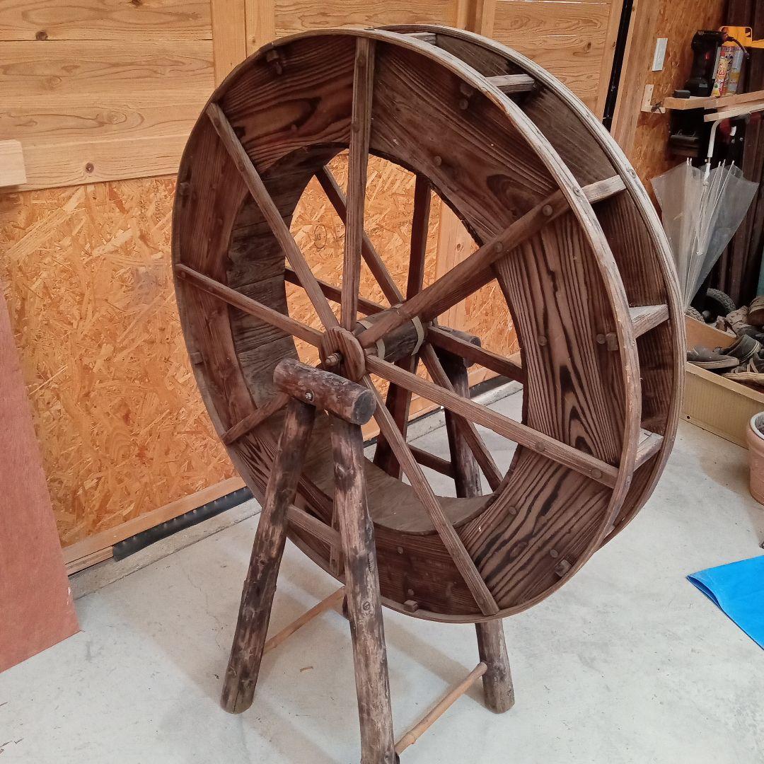木製の車輪 水車 インテリア装飾用