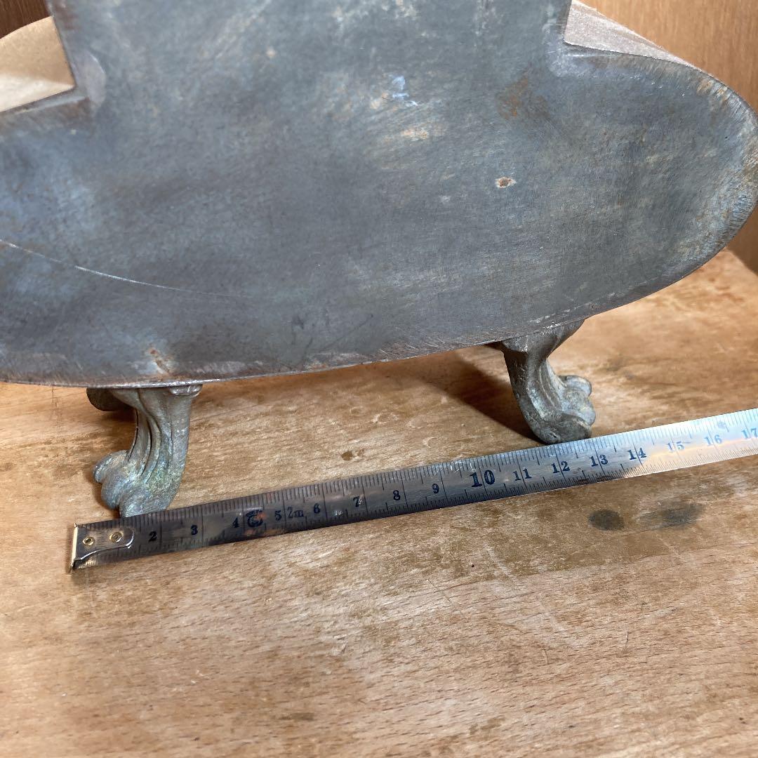 アイアンフレンチアンティーク猫足花瓶　ブロカント　古道具1930年代