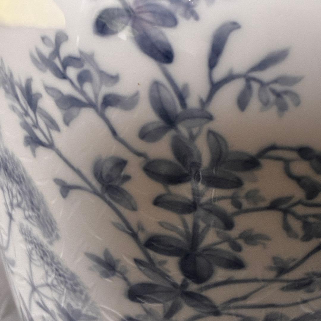 【希少】大倉陶園 草加紋様 金彩口 花瓶 高さ 28cm 口縁口径 11.5cm