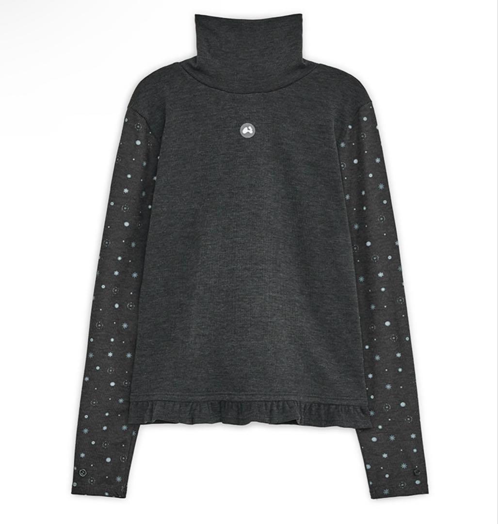 トップス HUG YOUR SKIN Flower Button Polar Top