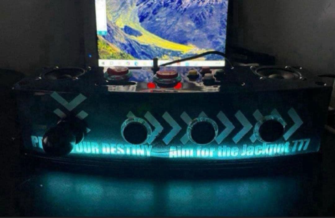 サミタ& iphoneアダプター付 専用レバーLEDスピーカー 目押し練習アプリ