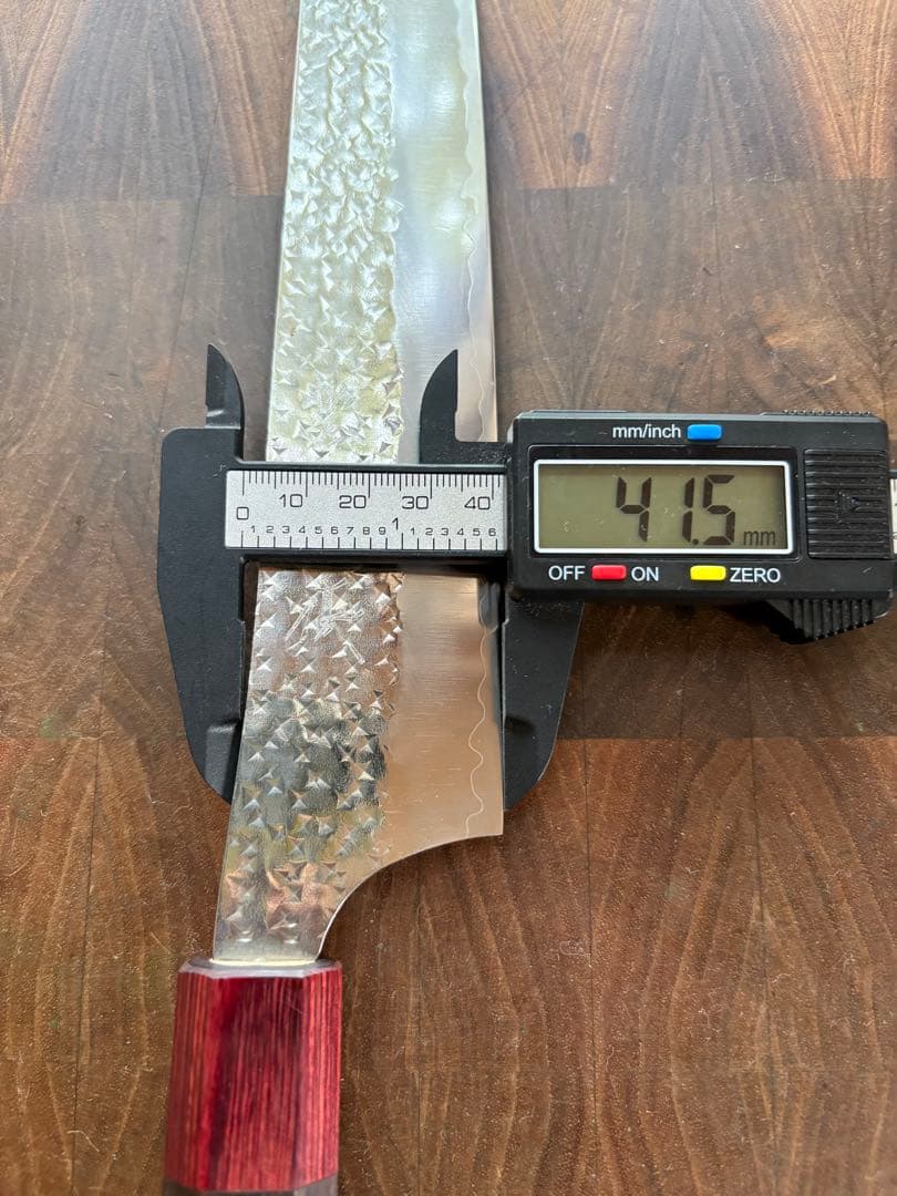 黒崎優　閃光　鋭　切付　筋引　包丁 270mm 紫檀　粉末ハイス