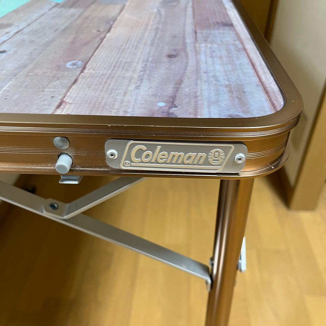 廃盤品Coleman インディゴレーベル リビングテーブル120 モザイクウッド