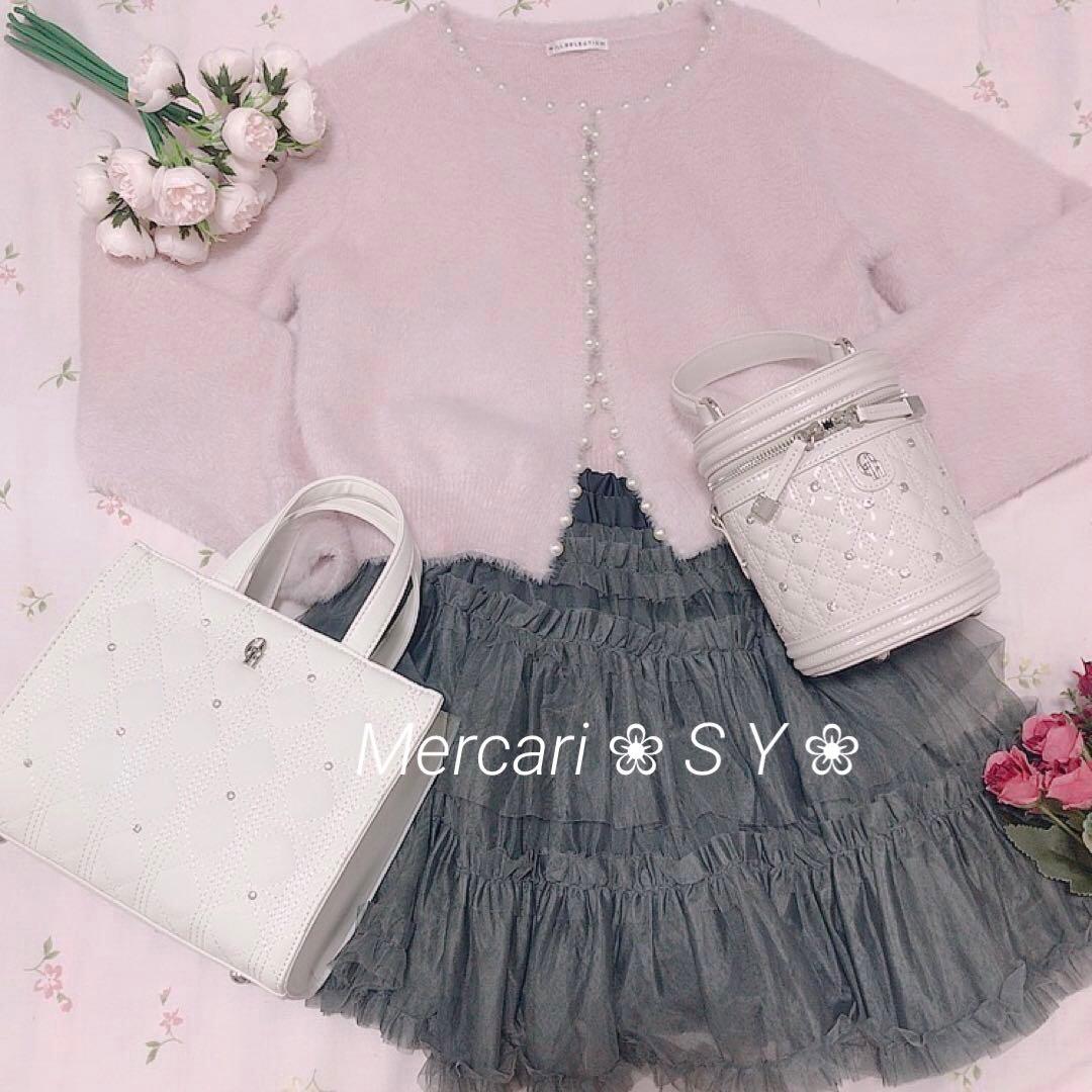 ❤︎4点セット❤︎ pium、量産型、ビジューバッグ、honey mew