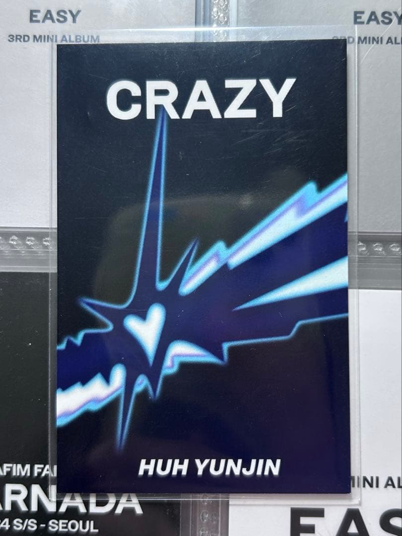 LESSERAFIM ルセラフィム　CRAZY ユンジン サノク　トレカ