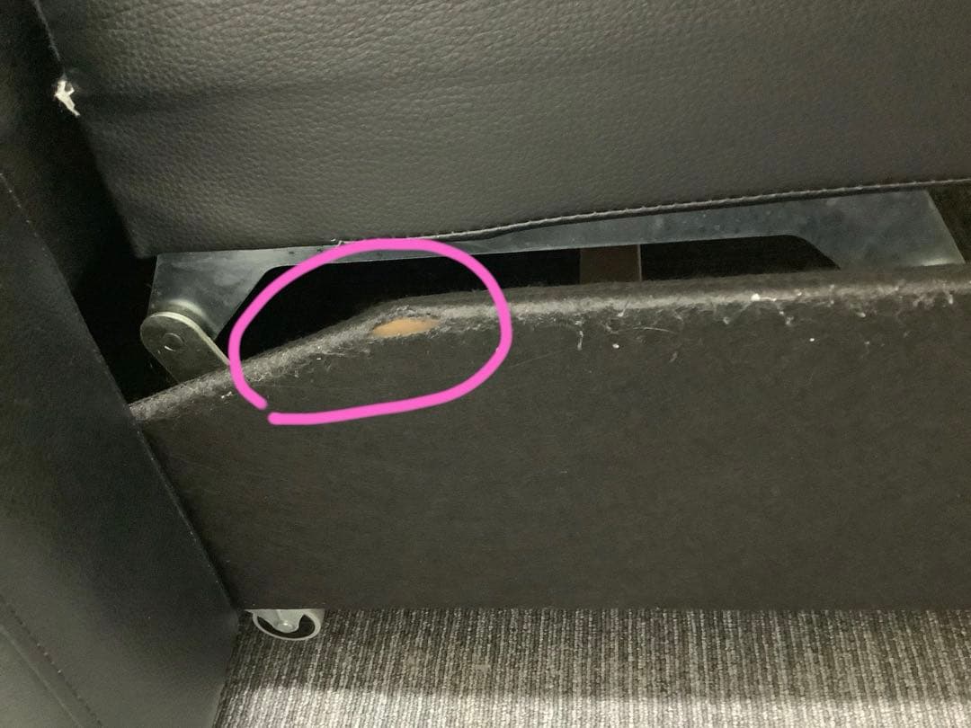 【直接引取限定】イケア 革張りコーナーソファベッド 収納付き フリーヘーテン（★