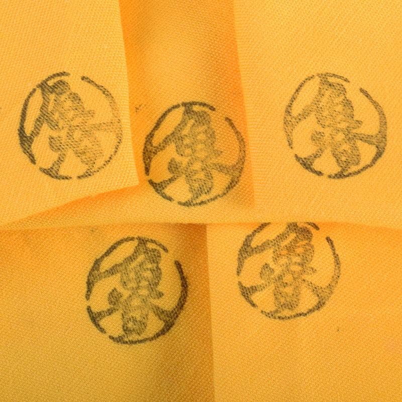 Sake　鼠志野　四方皿　五客　共布　黒田陶々庵極め箱　M　R9064B