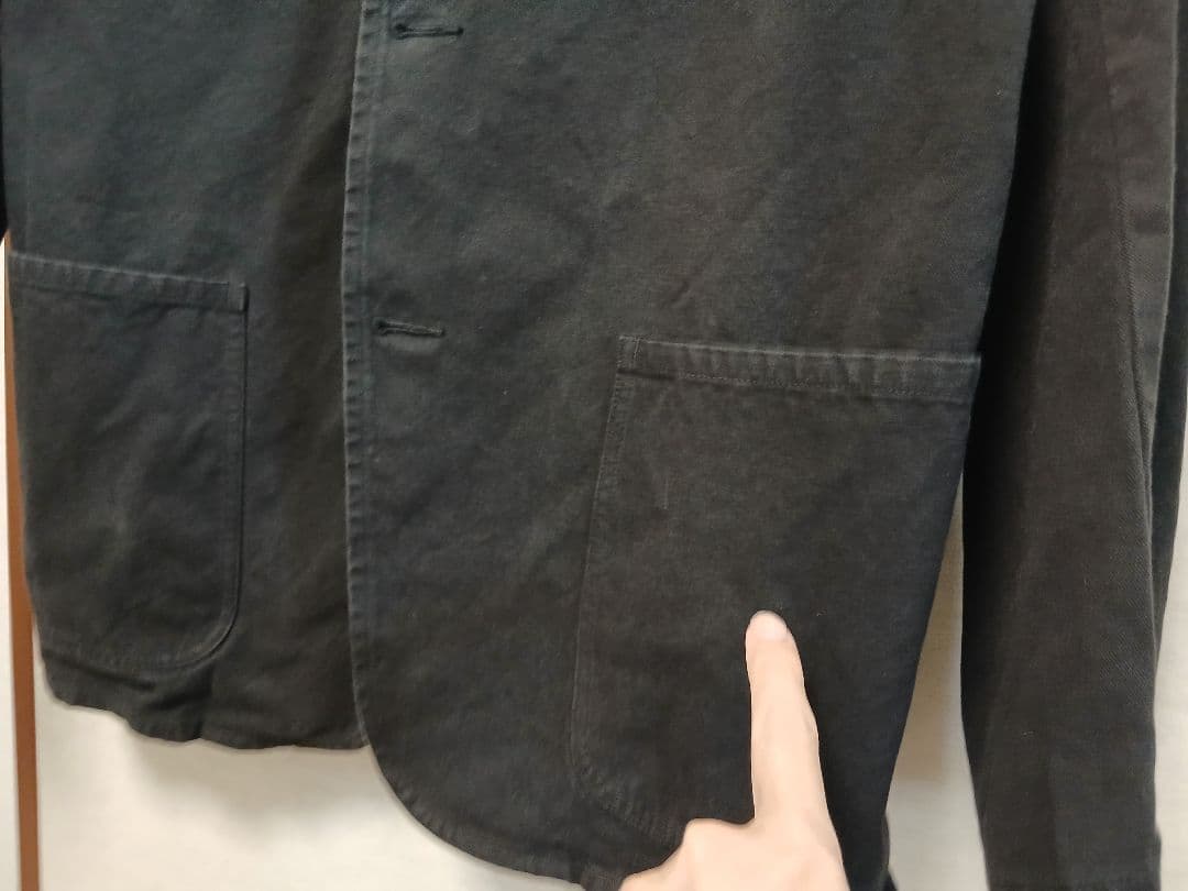 【￥ASK】COMORI ブラック カバーオール メンズ