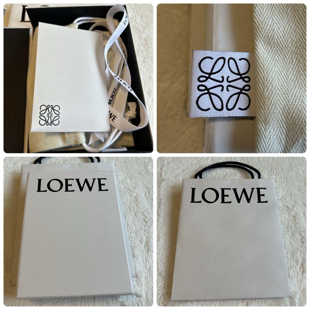 【美品】ロエベ カードホルダー ローズマリー タン