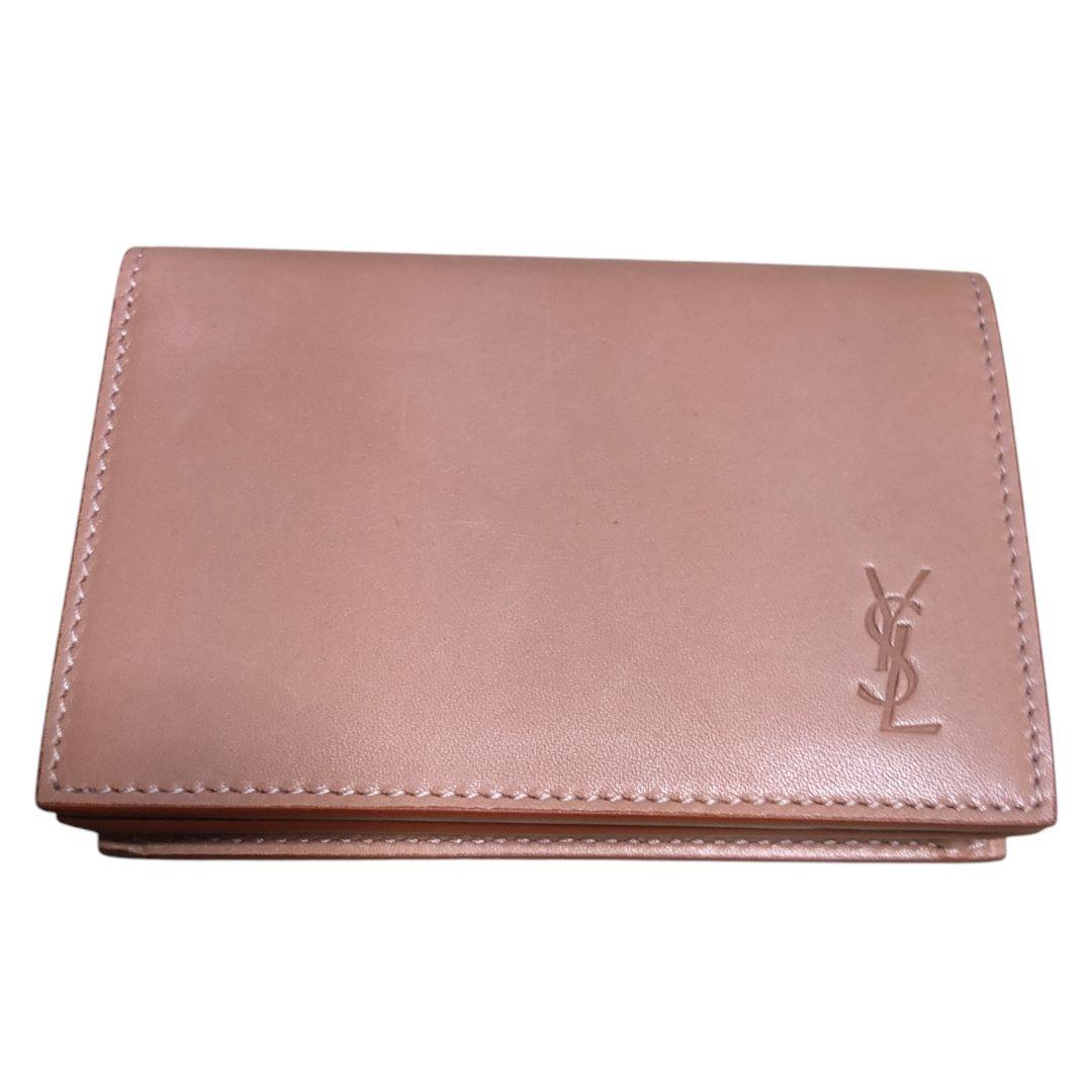 未使用 サンローラン イヴサン カード ケース 名刺入れ ケース 箱 袋 付き