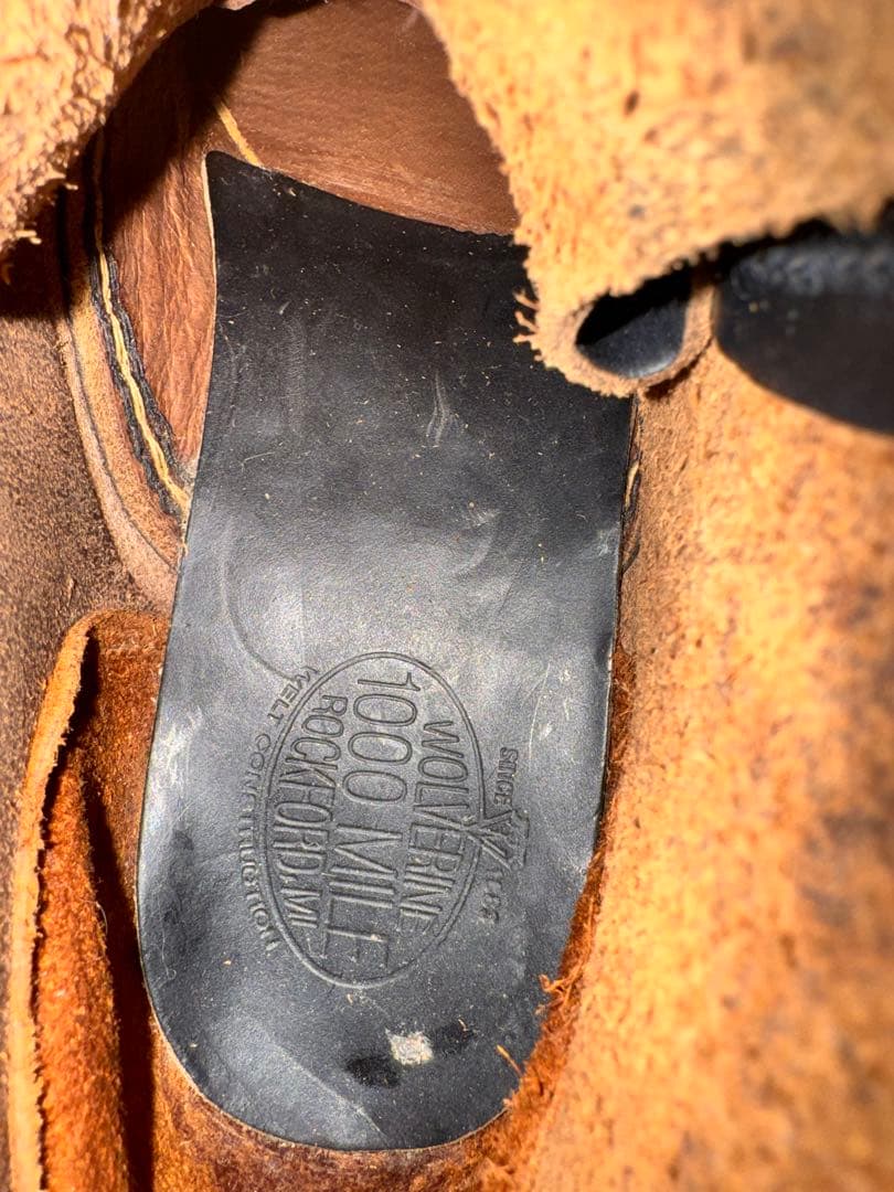 【ほぼ新品 8½D】WOLVERINE 1000MILEBOOTS 26.5cm