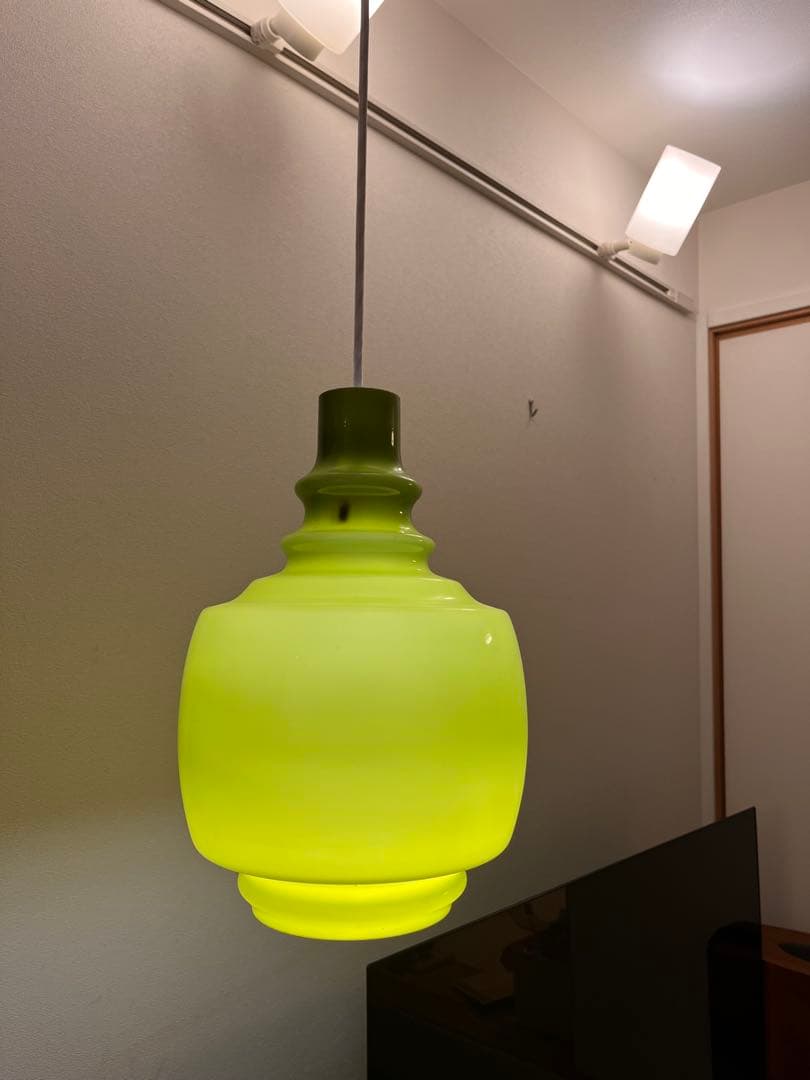 北欧ヴィンテージ ガラス ペンダントライト