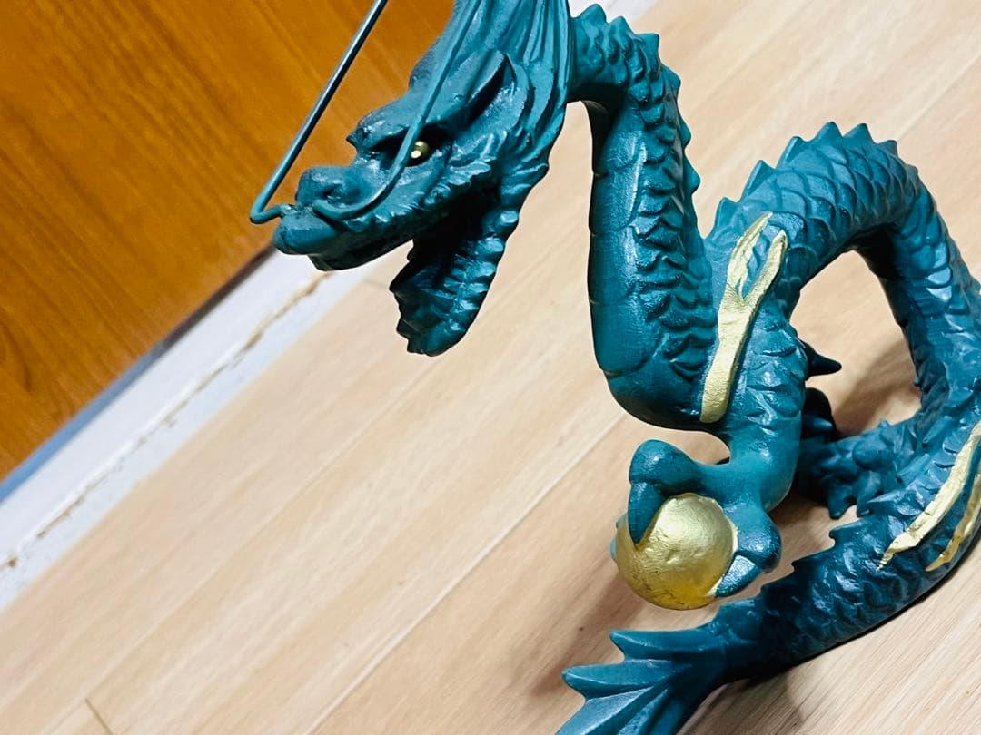 龍 昇龍 正義 金属 オブジェ 置物 インテリア 金属工芸