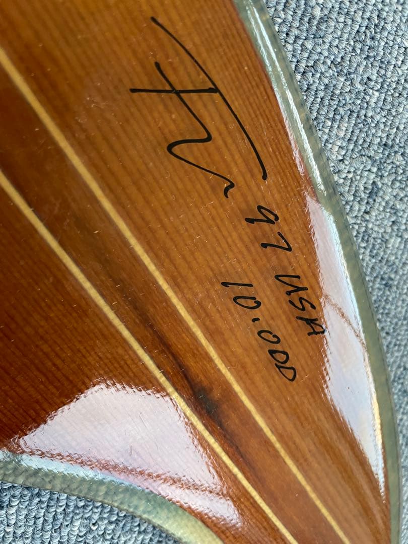 ロングボード ベージュ フィン付き　送料込み