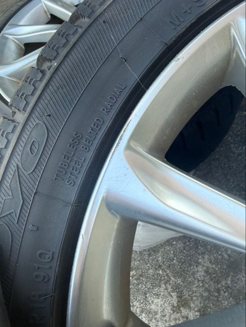 マークX 純正18インチ sパッケージ　ホイール スタッドレスタイヤ付き