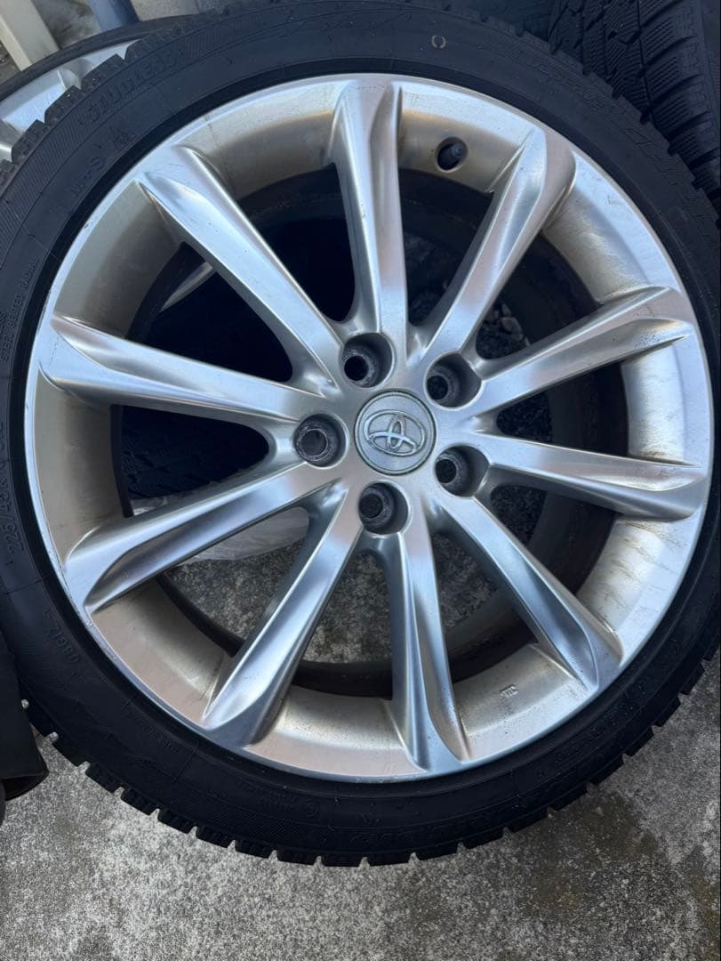 マークX 純正18インチ sパッケージ　ホイール スタッドレスタイヤ付き