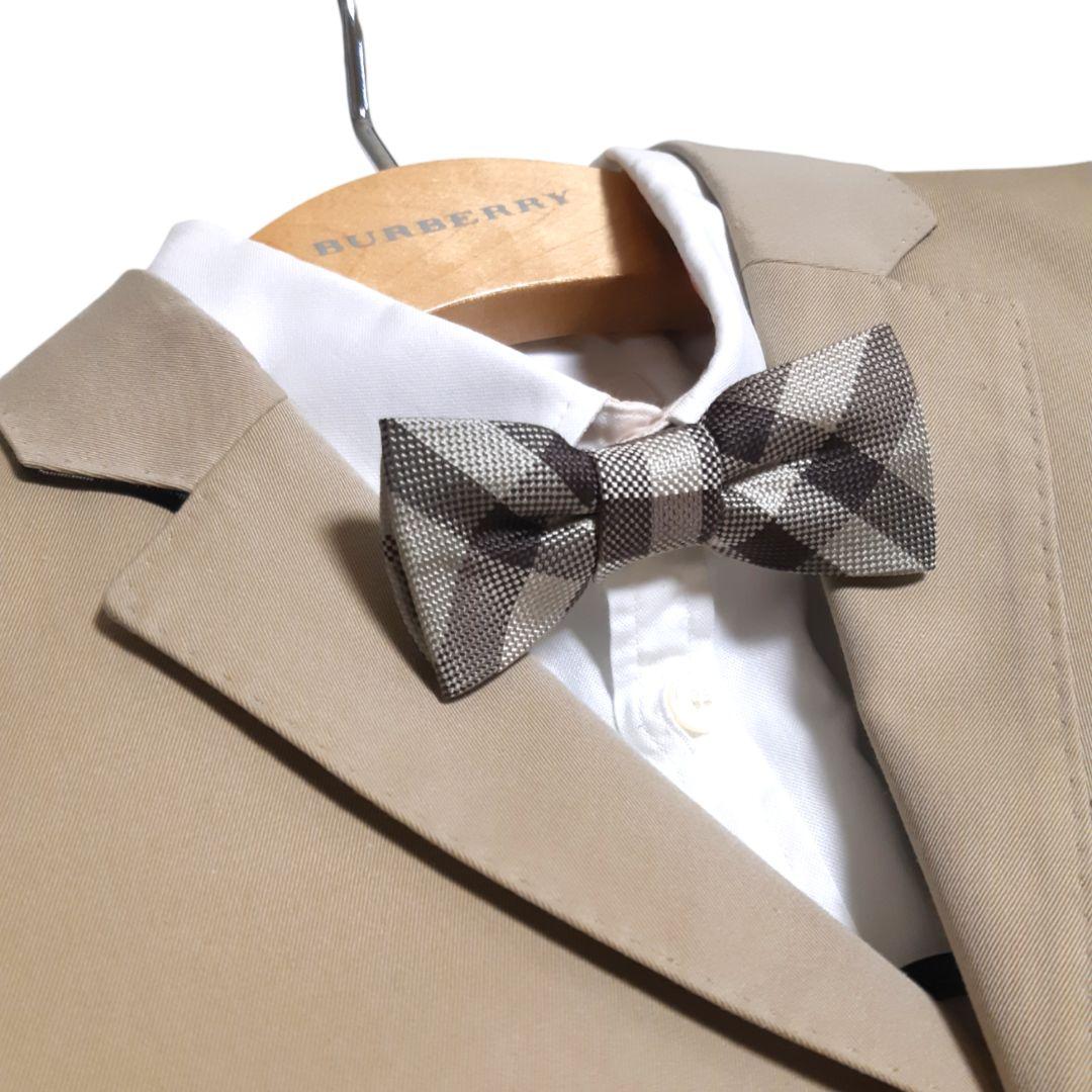 BURBERRY CHILDREN スーツ シャツ ノバチェック蝶ネクタイ 8Y