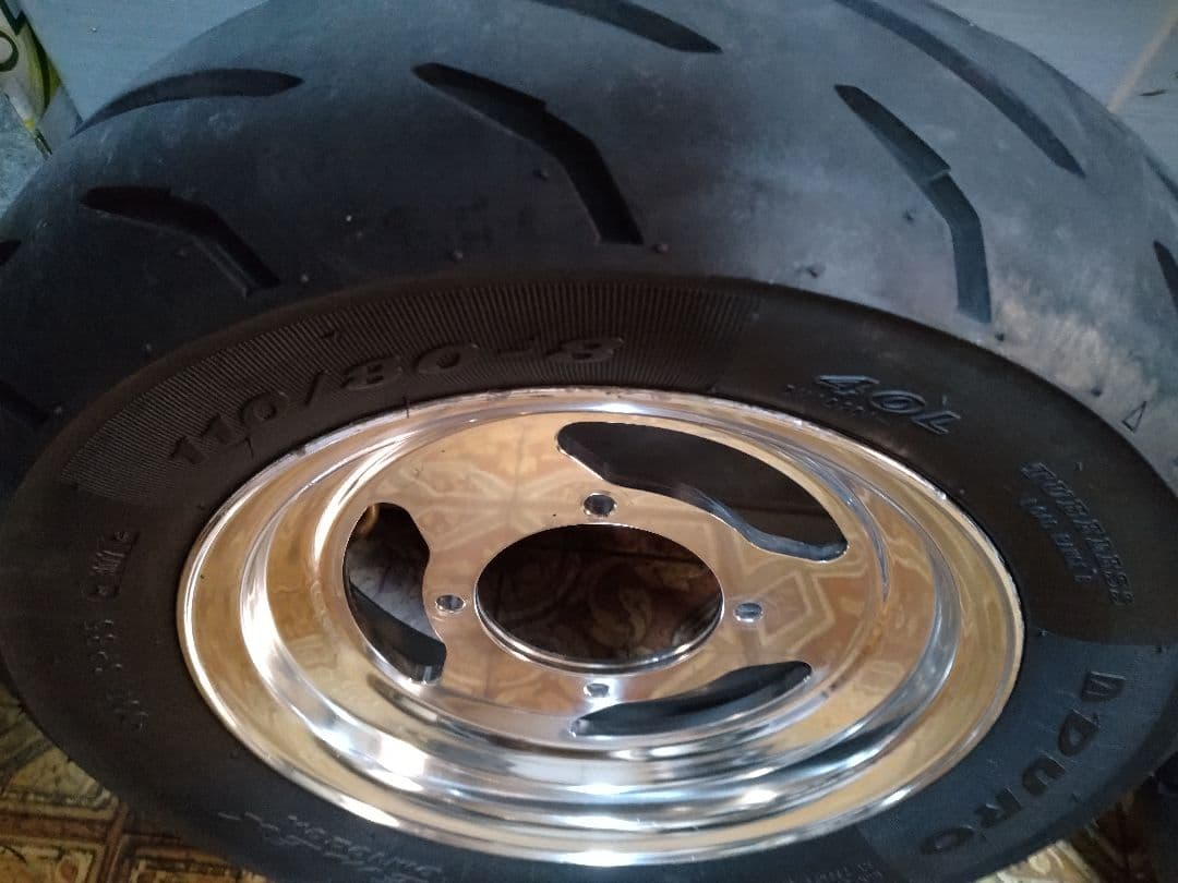 モンキーAB27・８インチ，アルミキャストホイール、（デイトナ）タイヤ、キタコ