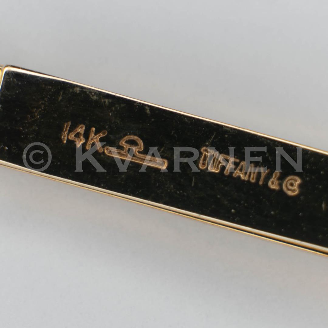 Tiffany & Co. タイクリップ 14KYG サファイア ネクタイピン