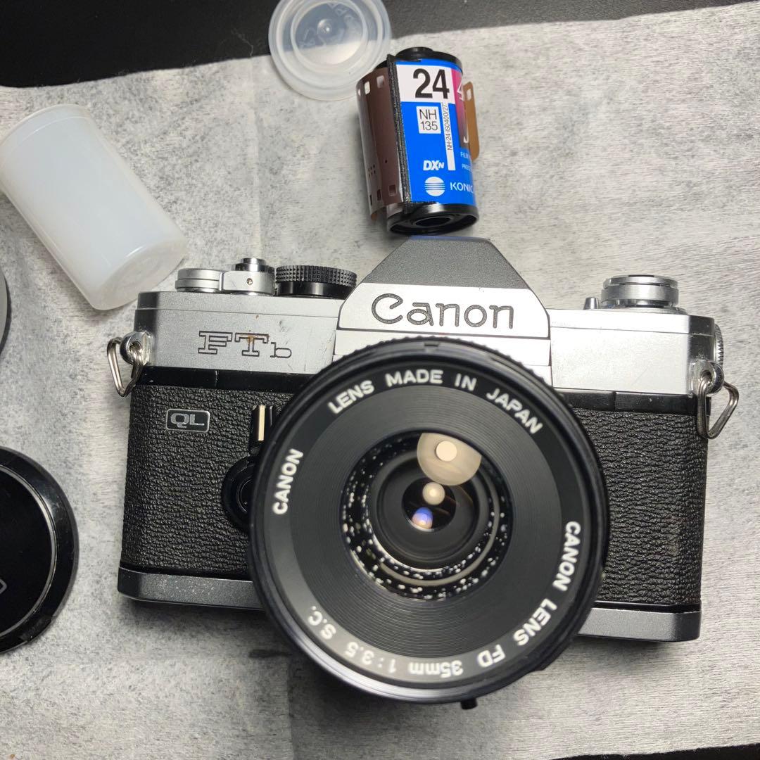 作動確認済実用品 Canon FTb フィルムカメラ レンズ フィルム付き