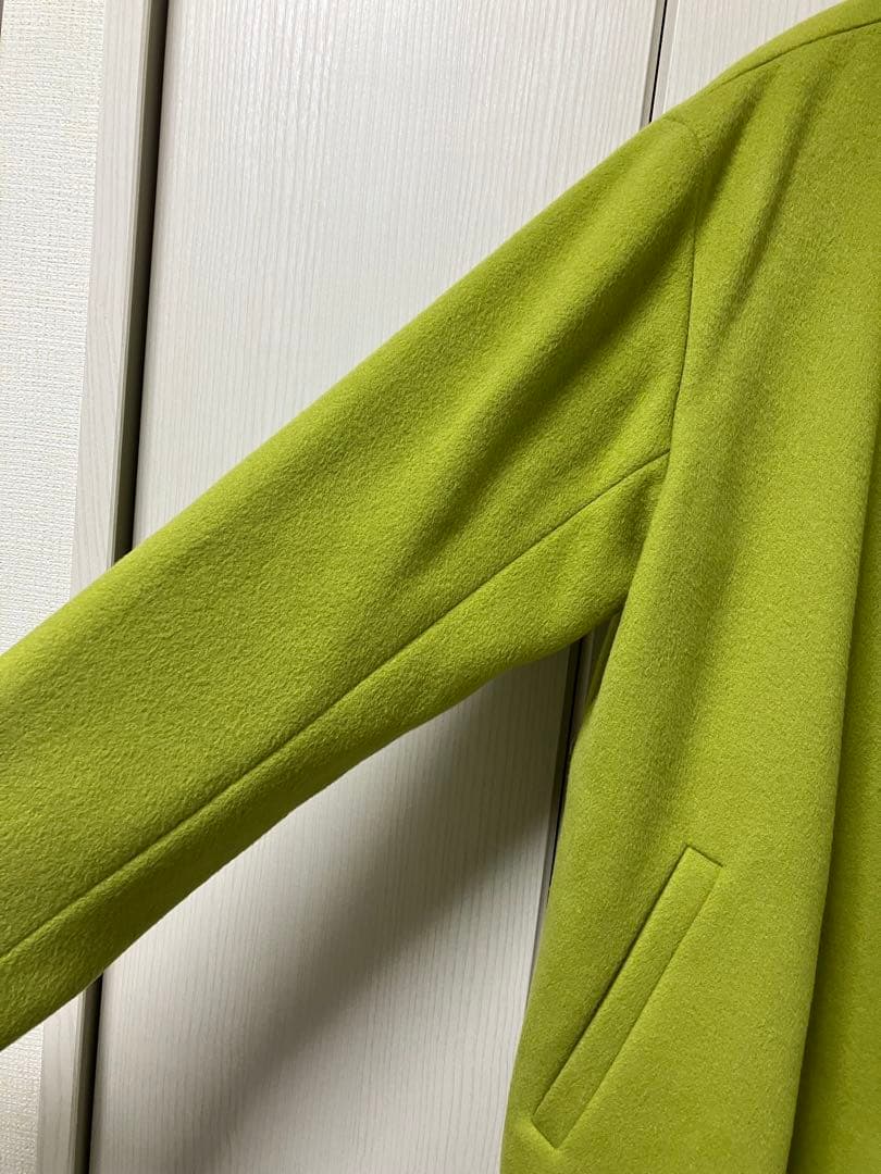 定価47000Spick &span ピスタチオグリーンコートタグ付き高級ウール