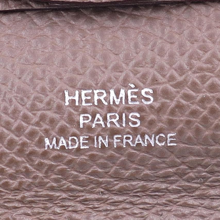 エルメス バスティア ケース レザー U刻印 グレージュ