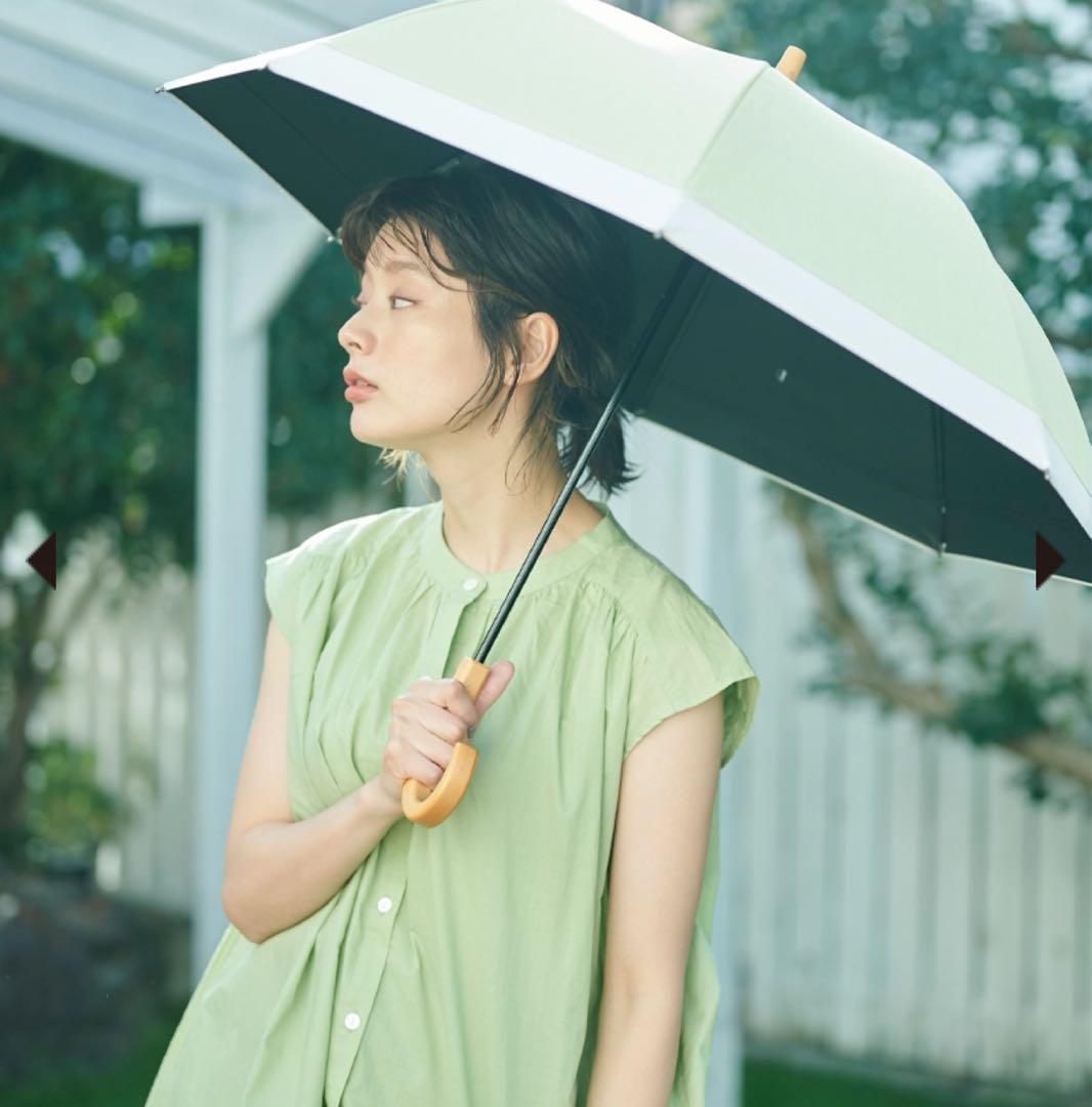 サンバリア100 日傘 コンビmoku(グリーン) Sサイズ