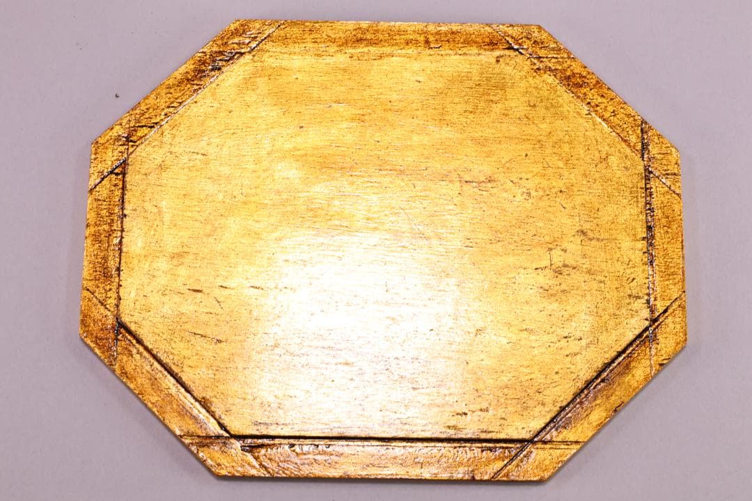 アンティーク雑貨　イタリア金箔工芸 デコ フィオレンティーノ　トレイ　小箱　冊子