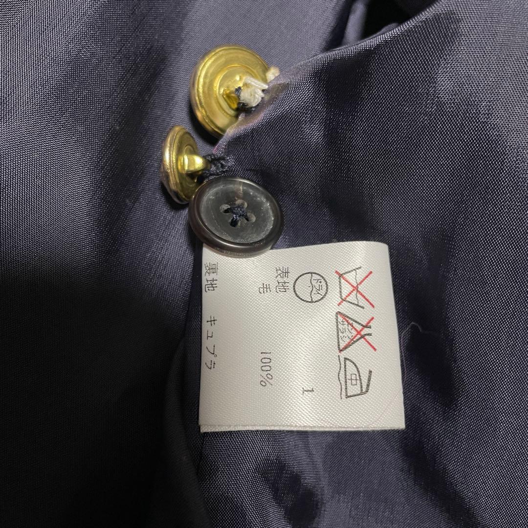 【美品】ラルフローレン 金ボタン 紺ブレ テーラードジャケット 肩パッド ダブル