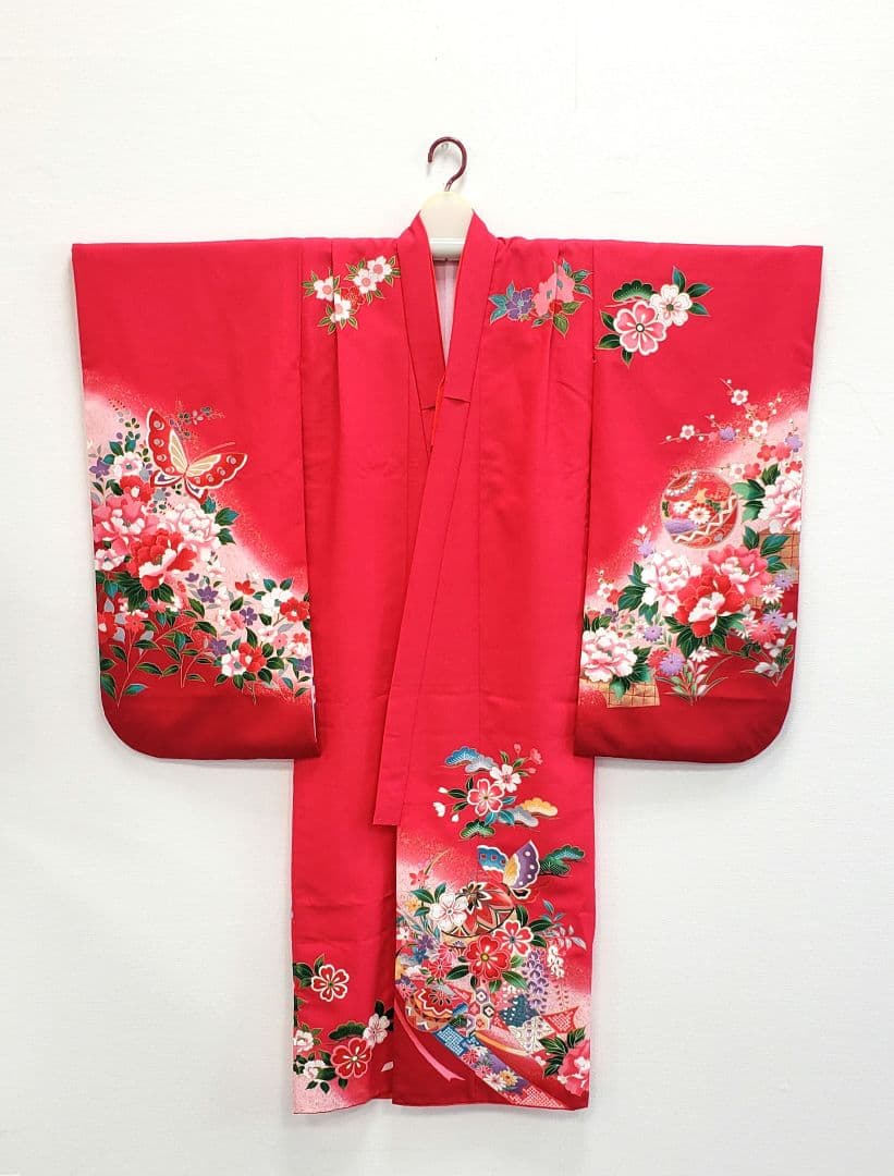 七五三　7歳　120cm　ポリエステル　つくり帯