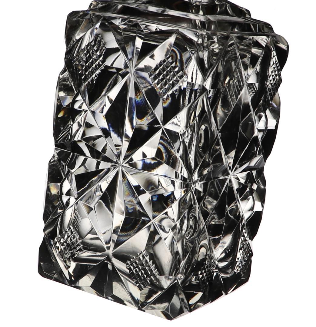 オールド・バカラ 珍品 切子 ダイヤモンドカット×格子柄 ボトル ディアマン