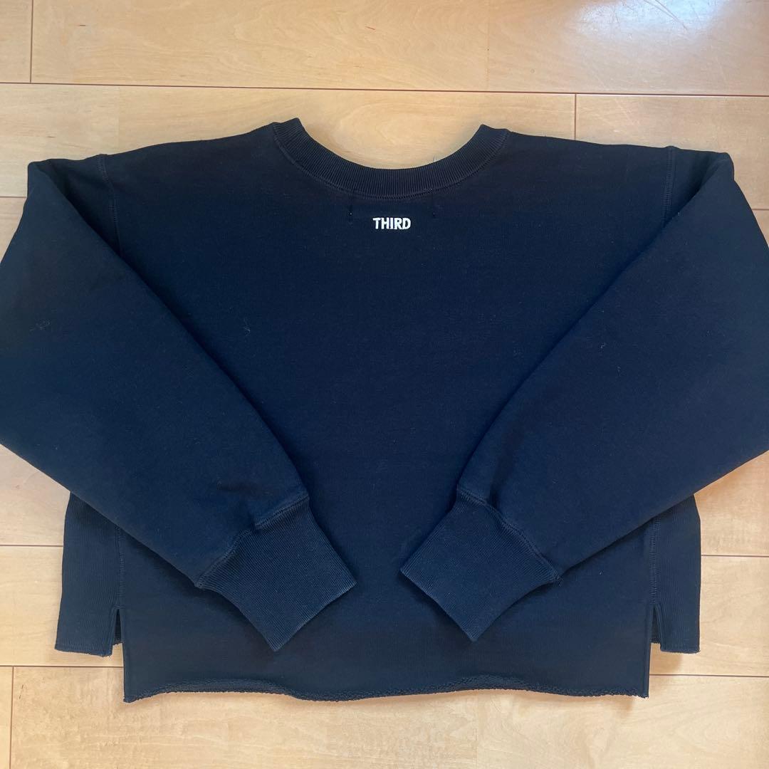 THIRD MAGAZINE ロゴボクシースウェット　ブラック