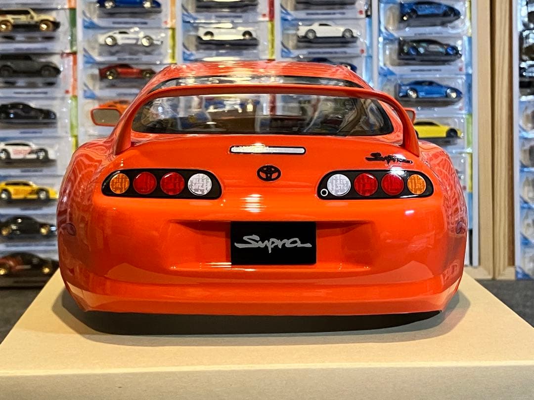 タミヤ ラジコン RC トヨタ スープラ 塗装済スペアボディ キレイなオレンジ