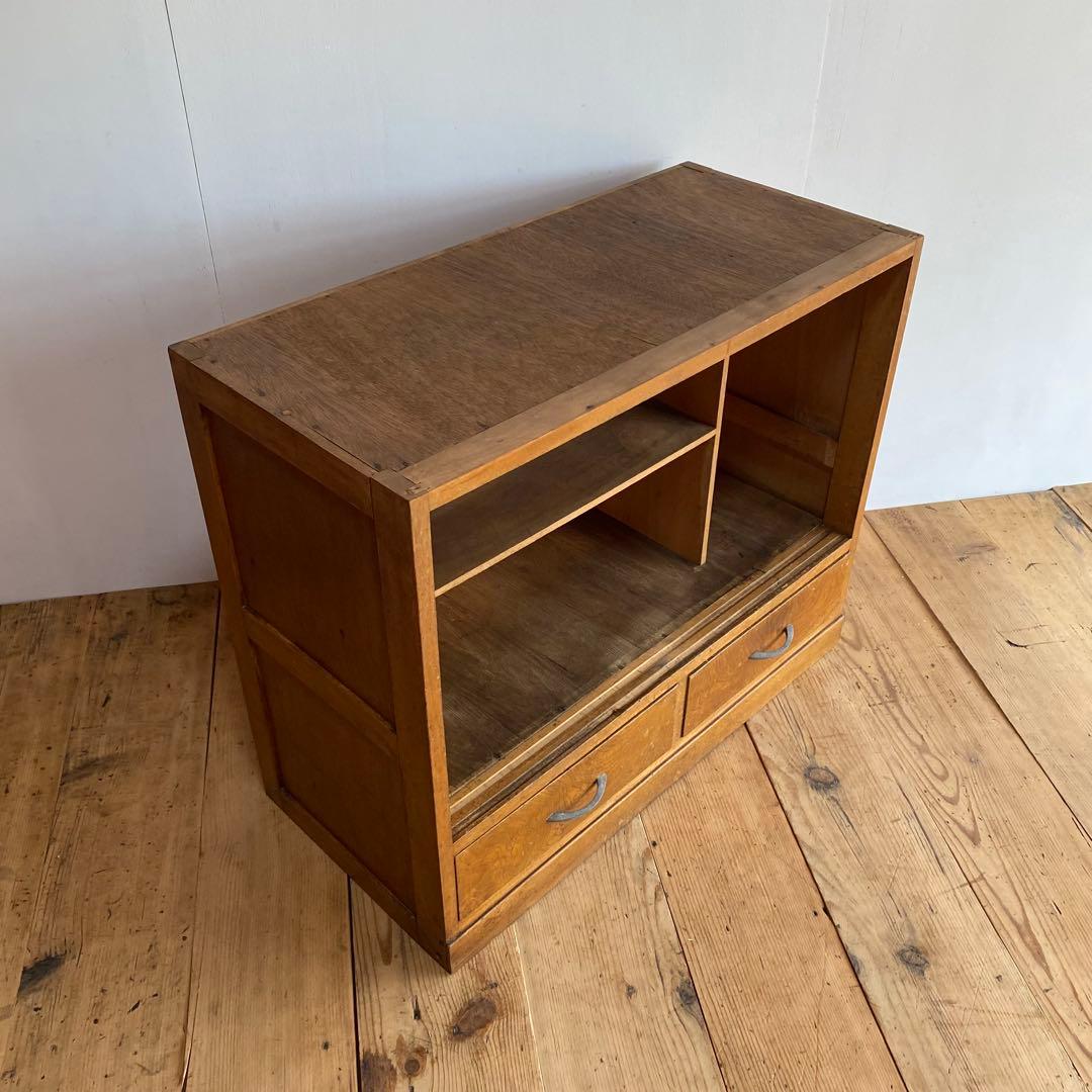 アンティーク オープンラック チェスト 本棚 食器棚 昭和レトロ z858